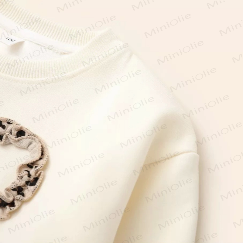 Toddler Baby Leopard Bow Sweatshirt and Pants 2-piece Set - image 3