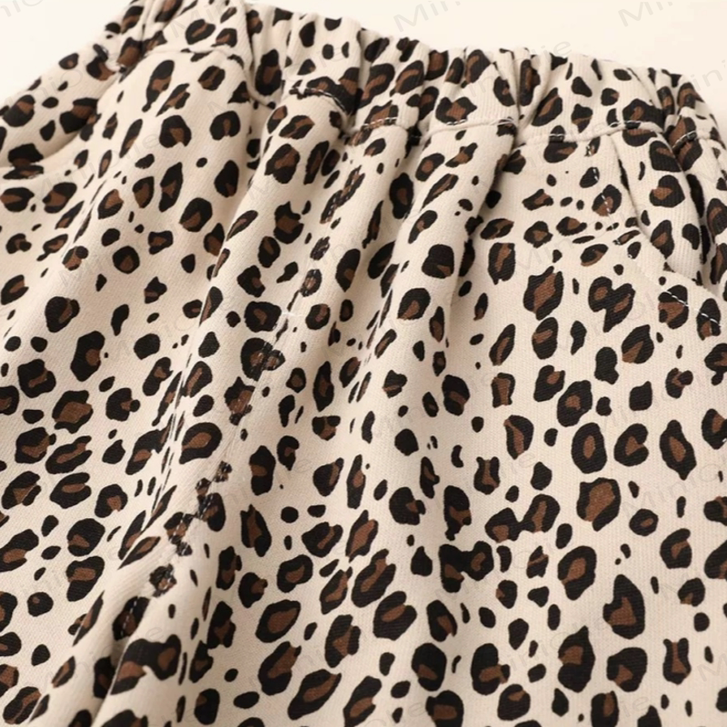 Toddler Baby Leopard Bow Sweatshirt and Pants 2-piece Set - image 7
