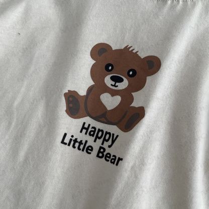 Toddler Baby Bear Patch Collared Jacket and Pants 3-piece Set - image 11
