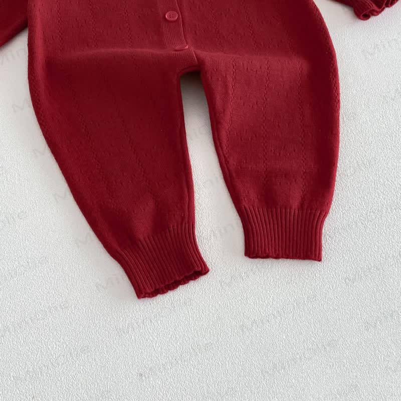 Baby Strawberry Collar Romper Beret Set - image 13