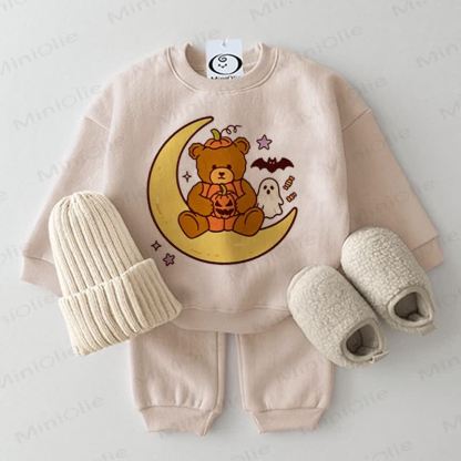 Baby Halloween Bear 2-piece Beige Set - Beige - 2-3T - image 1