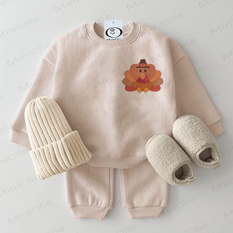 Baby Turkey 2-piece Beige Set - Beige - 2-3T - image 1