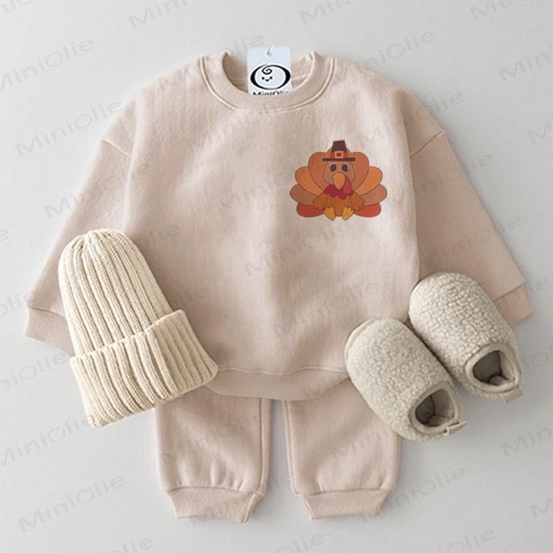 Baby Turkey 2-piece Beige Set - Beige - 2-3T - image 1