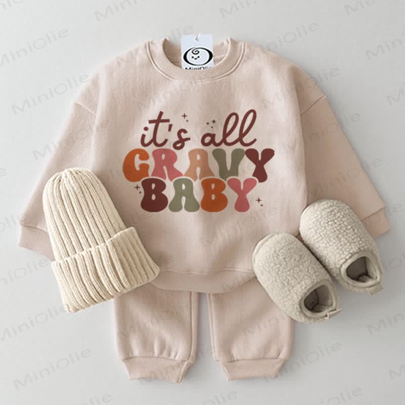IT'S ALL GRAVY BABY Baby 2-piece Beige Set - Beige - 2-3T - image 1