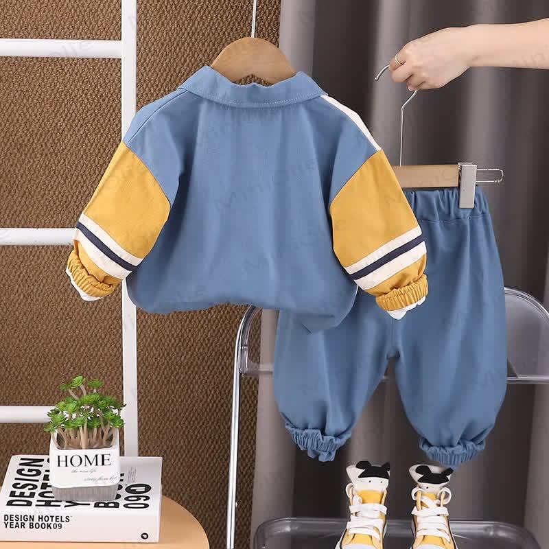 GO! Toddler Baby Boy Colorblock Excavator Print 3-piece Set - image 5
