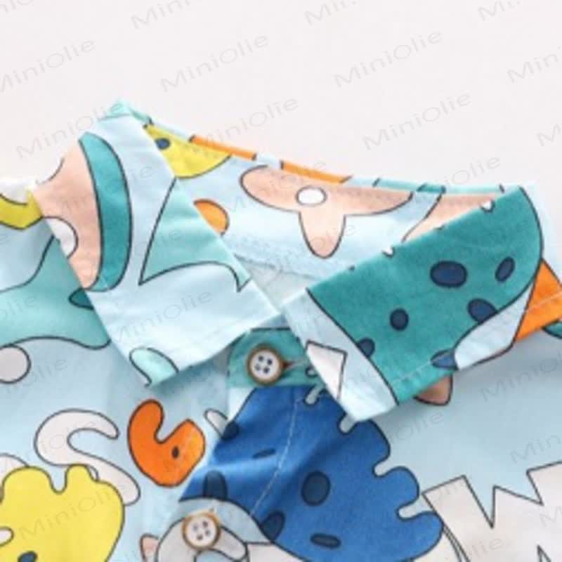 HAPPY Toddler Dino Print Shirt and Pants 2-piece Set - image 5