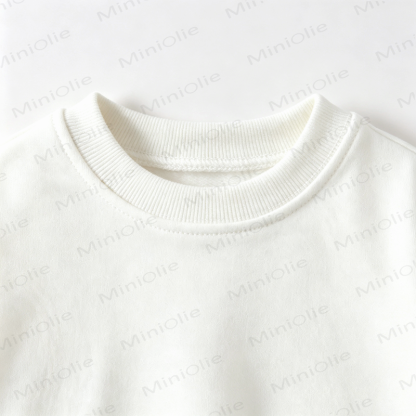 Baby Toddler Pumpkin Print White Sweatshirt - image 5