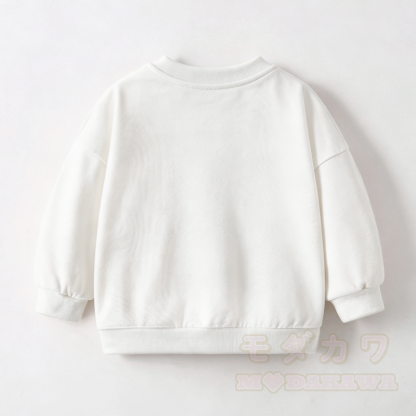 Baby Toddler Pumpkin Print White Sweatshirt - image 4