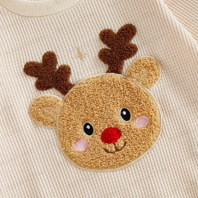 Baby Reindeer Waffle Bodysuit - image 5