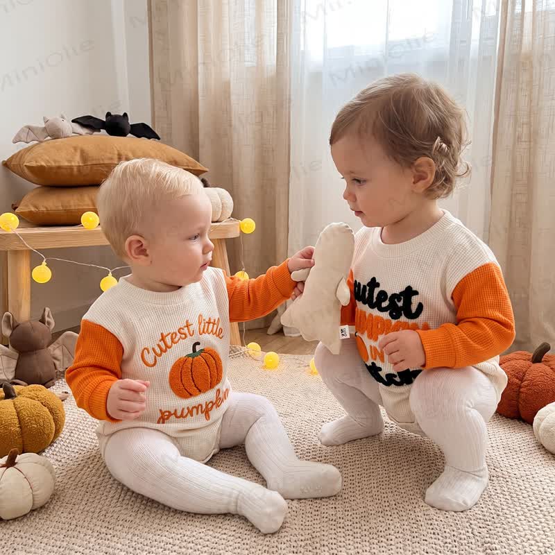 CUTEST PUMPKIN Baby Waffle Bodysuit - image 2