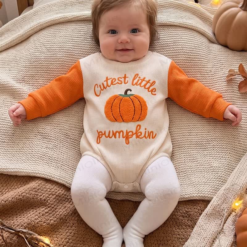 CUTEST PUMPKIN Baby Waffle Bodysuit - image 4