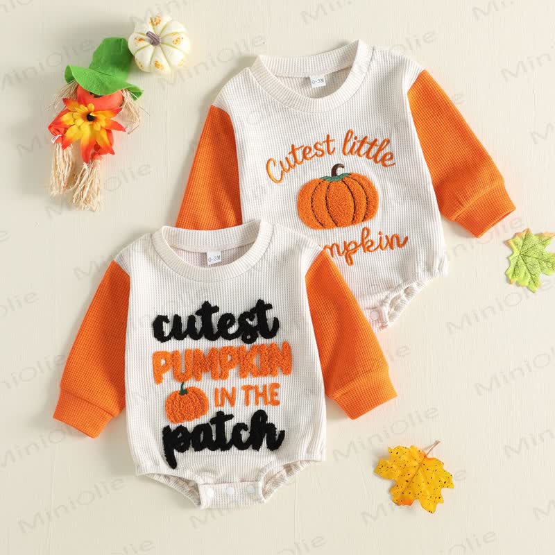 CUTEST PUMPKIN Baby Waffle Bodysuit - image 1