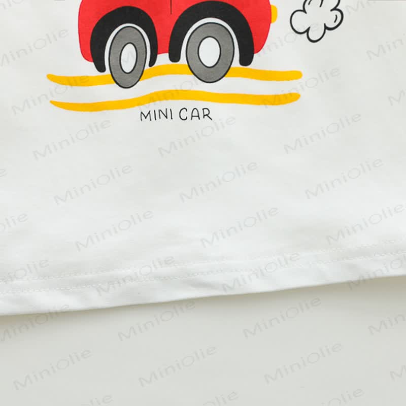Toddler Baby Boy Car Print Hooded Jacket and Denim 3-piece Set - image 12