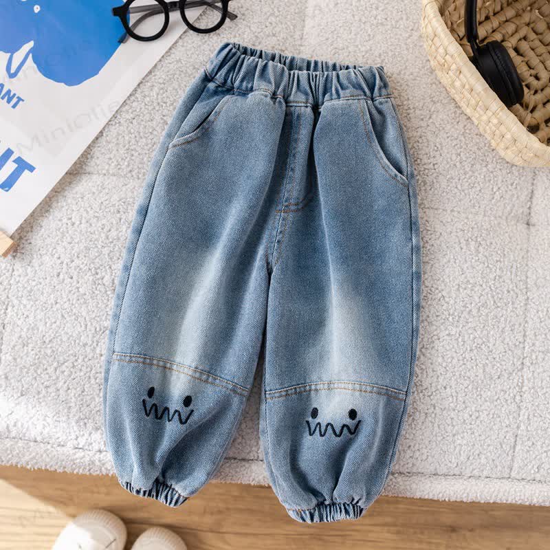 Toddler Baby Boy Bear Colorblock Shirt and Denim Jogger 2-piece Set - image 9