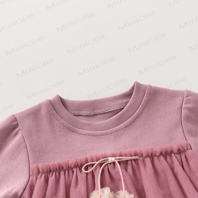 Baby Toddler Girl Pink Layered Tulle Top and Pants 2-piece Set - image 3