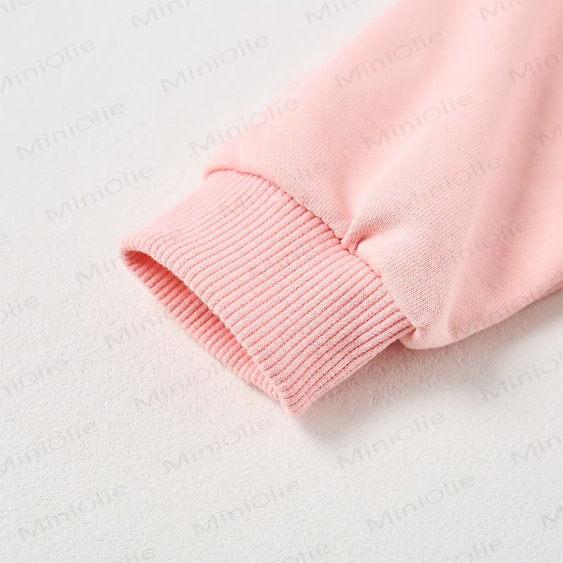 ME Baby Girl Pink Crown And Heart Print Sweatshirt - image 3