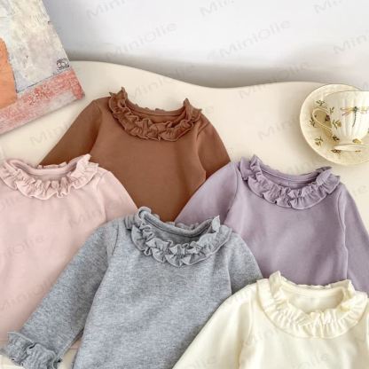 Baby Ruffle Collar Long Sleeve Top - image 3