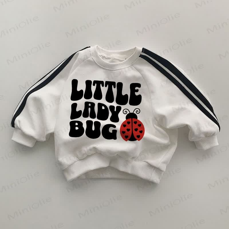 LITTLE LADY BUG Baby White Sweatshirt - White - 2-3T - image 1