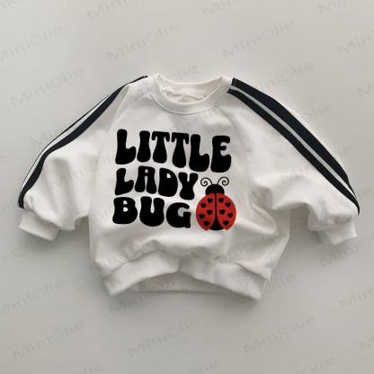 LITTLE LADY BUG Baby White Sweatshirt - White - 2-3T - image 1