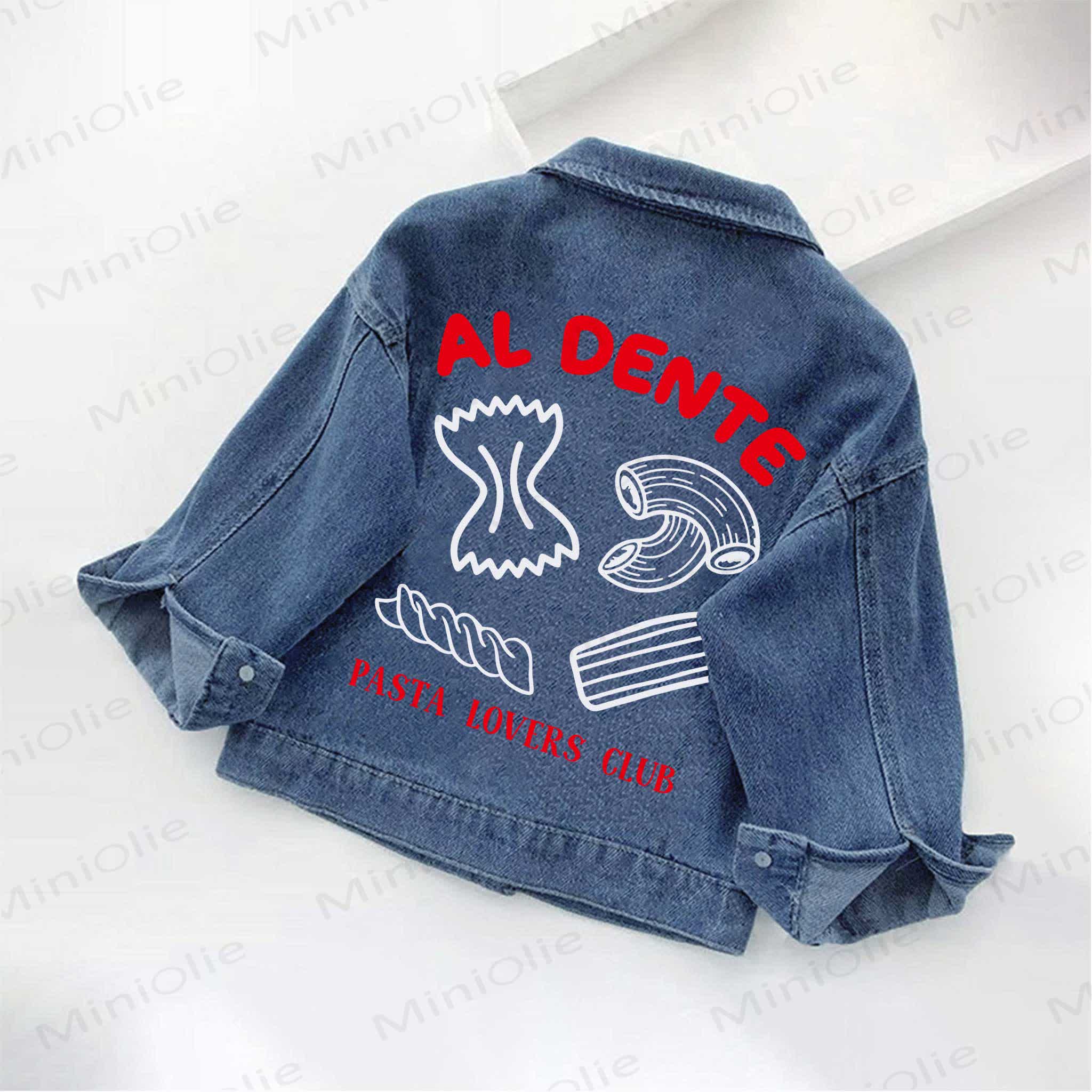 AL DENTE PASTA LOVERS CLUB Toddler Kid Denim Jacket - Blue - 10-11T - image 1