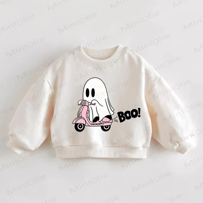 BOO! Baby Toddler Cream Sweatshirt - Cream - 3-5T - image 1