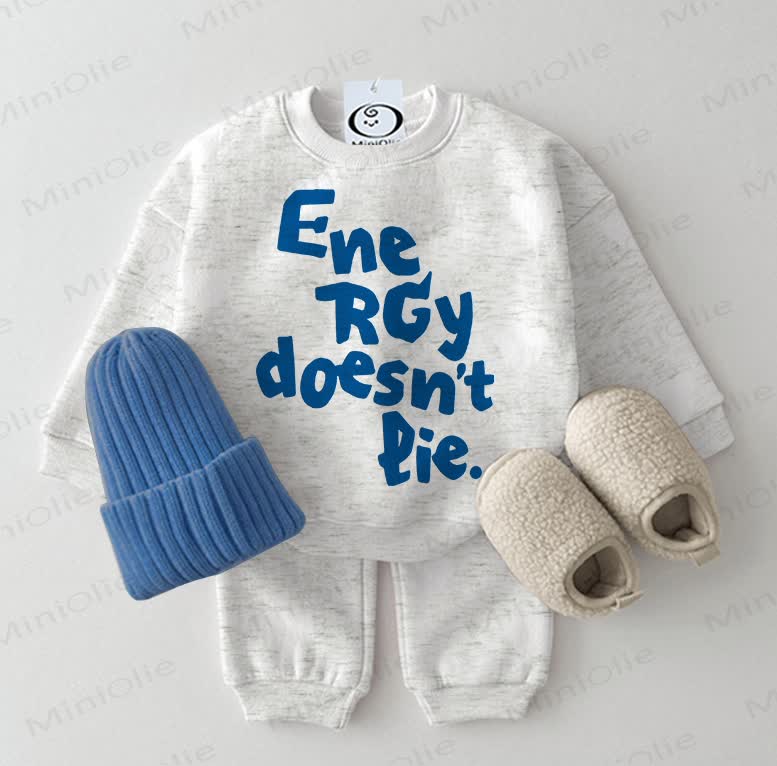 ENERGY DOESN'T DIE. Baby 2-piece Light Grey Set - Light Grey - 2-3T - image 1