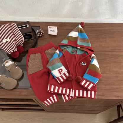 Baby Toddler Colorblock Knit Jacket or Pants - image 1