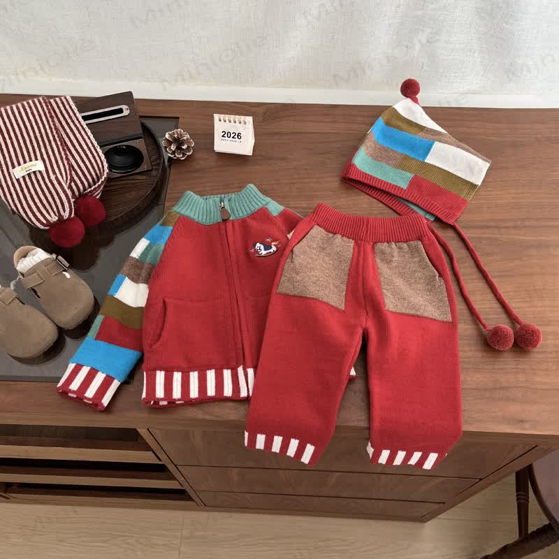 Baby Toddler Colorblock Knit Jacket or Pants - image 4