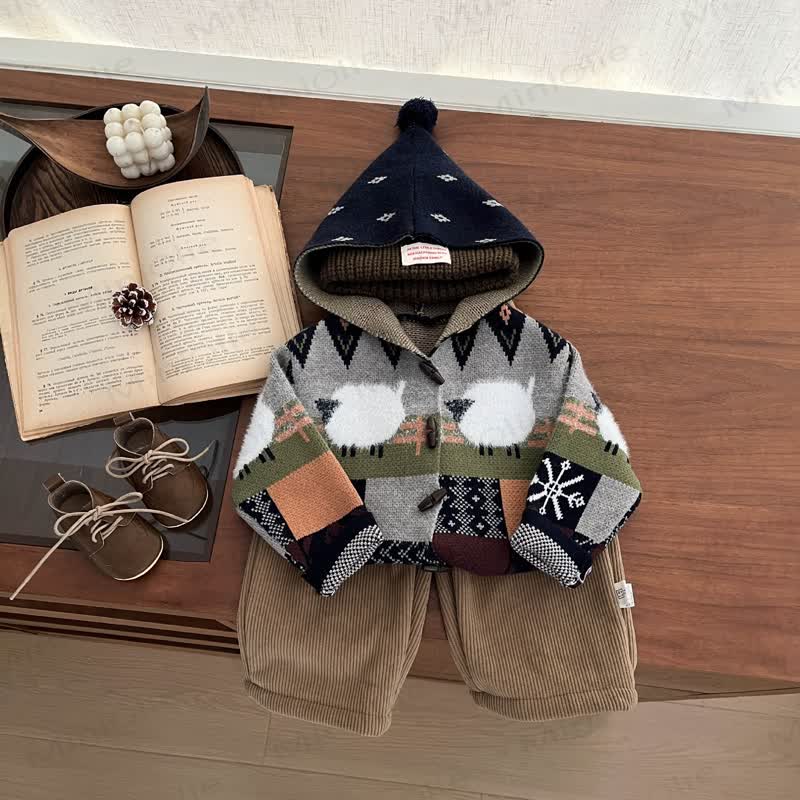 Baby Toddler Pattern Hoodie or Corduroy Pants - image 1