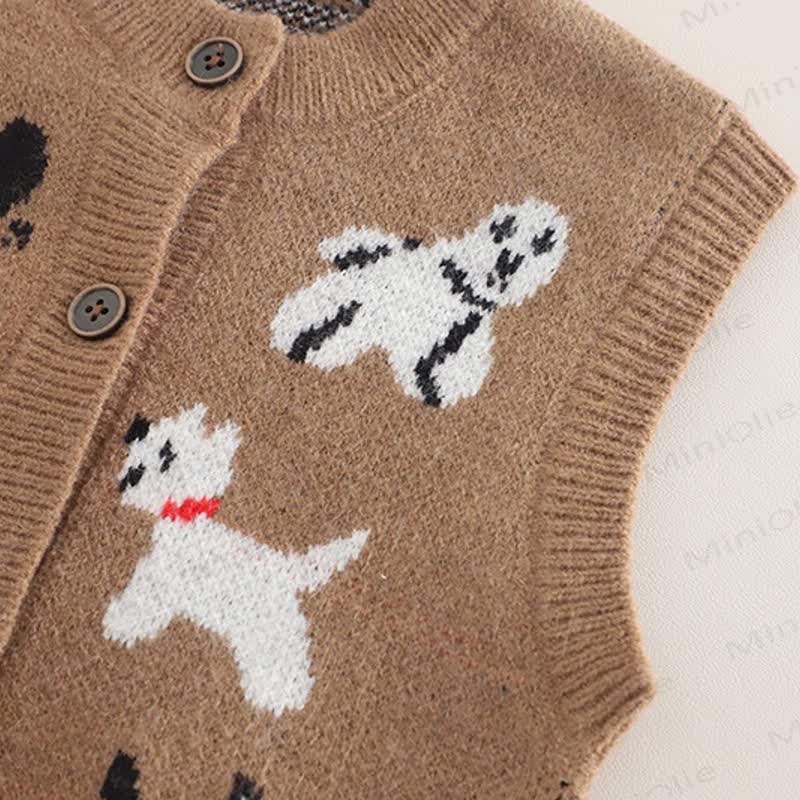 Baby Toddler Puppy Knit 3-piece Set - image 5
