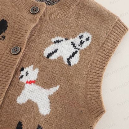 Baby Toddler Puppy Knit 3-piece Set - image 5