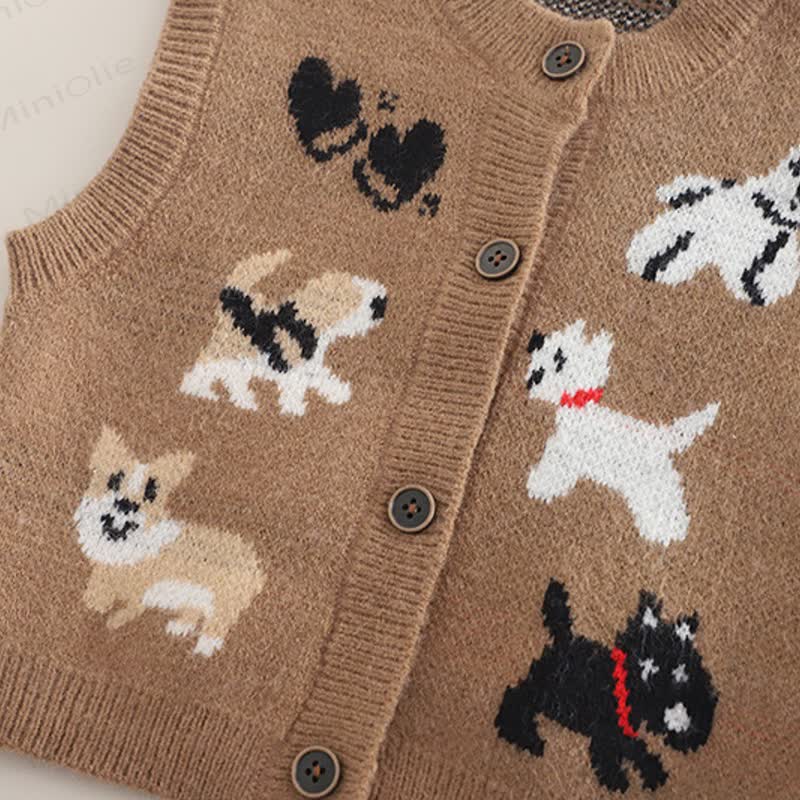 Baby Toddler Puppy Knit 3-piece Set - image 6