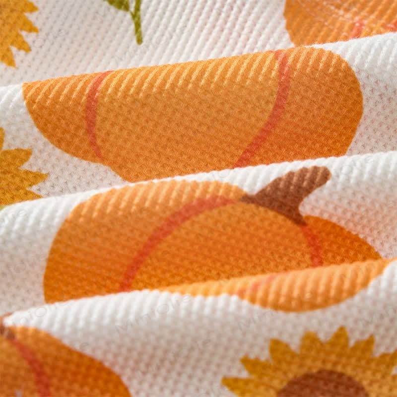 Baby Pumpkin & Sunflower Print Waffle 2-piece Set - image 6