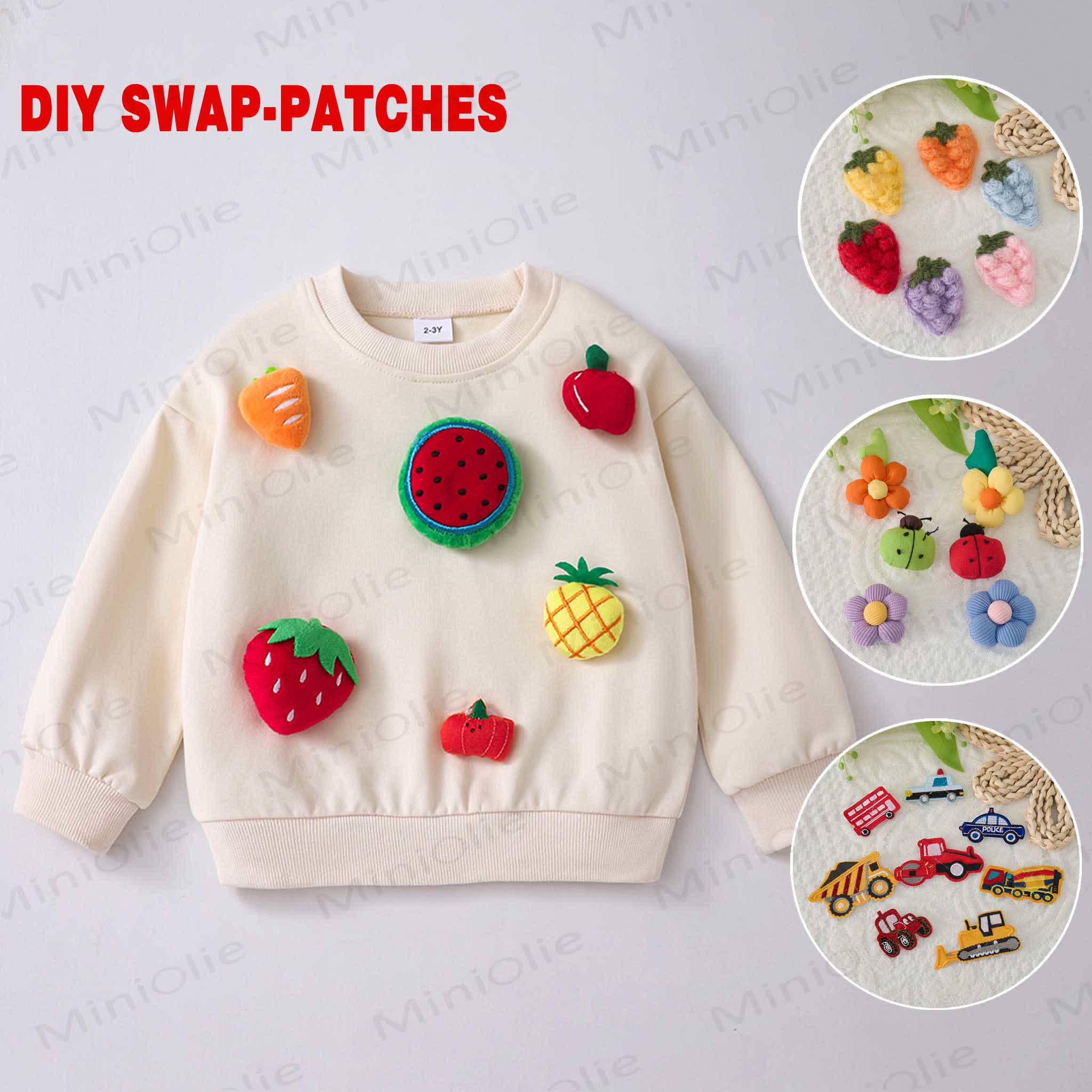 Kids DIY Interchangeable Patch Sweatshirt - image 1