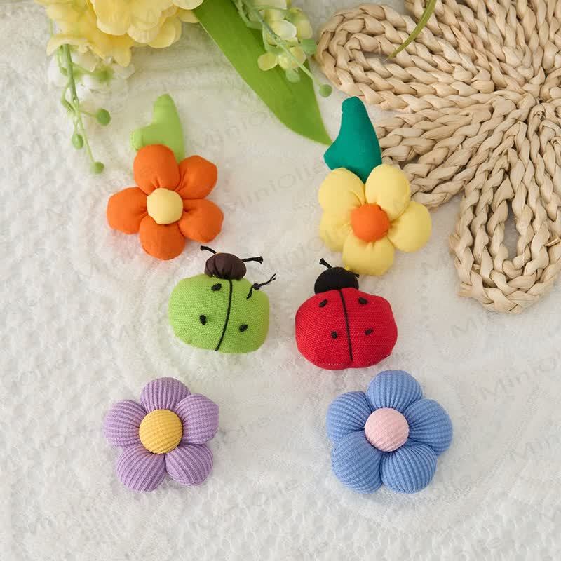 Kids DIY Interchangeable Patch Sweatshirt - Flower Patches (1 pack) - 6-7T - image 9