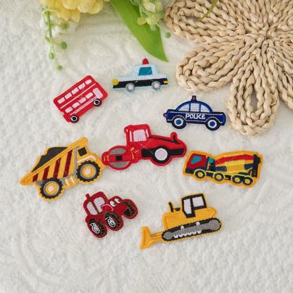 Kids DIY Interchangeable Patch Sweatshirt - Car Patches (1 pack) - 6-7T - image 6