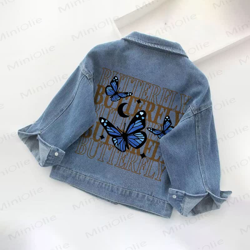 BUTTERFLY Toddler Kid Denim Jacket - image 2