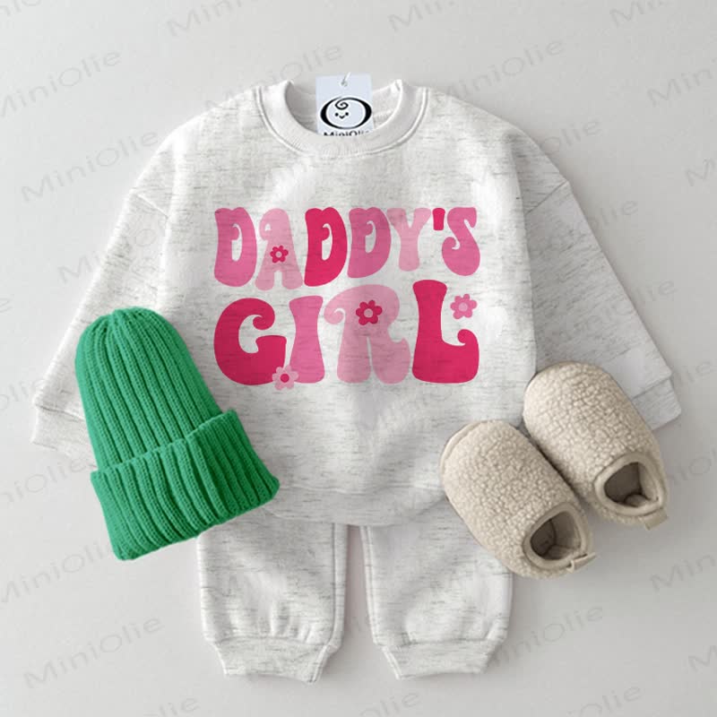 DADDY'S GIRL Baby 2-piece Light Grey Set - Light Grey - 2-3T - image 1