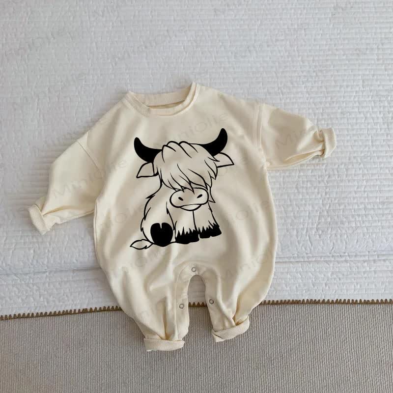 Baby Bull Beige Romper - Beige - 2-3T - image 1