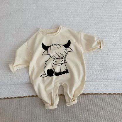 Baby Bull Beige Romper - Beige - 2-3T - image 1