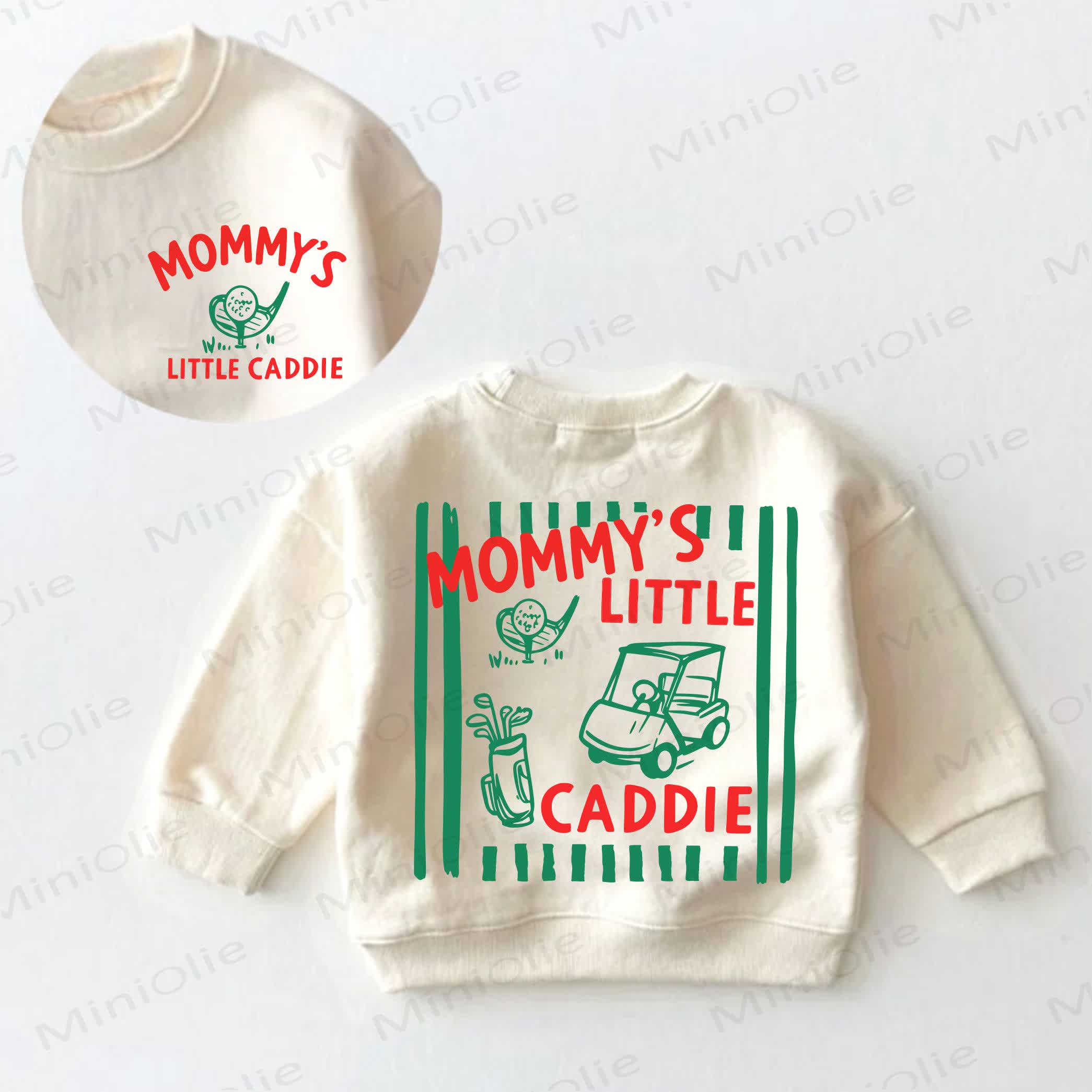 MOMMY'S LITTLE CADDIE Baby Toddler Cream Sweatshirt - Cream - 3-5T - image 1
