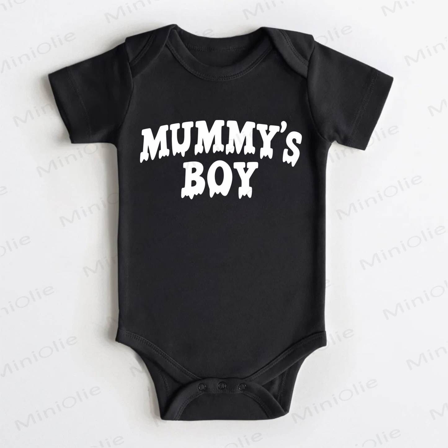 MUMMY'S BOY Baby Black Bodysuit - Black - 18-24M - image 1
