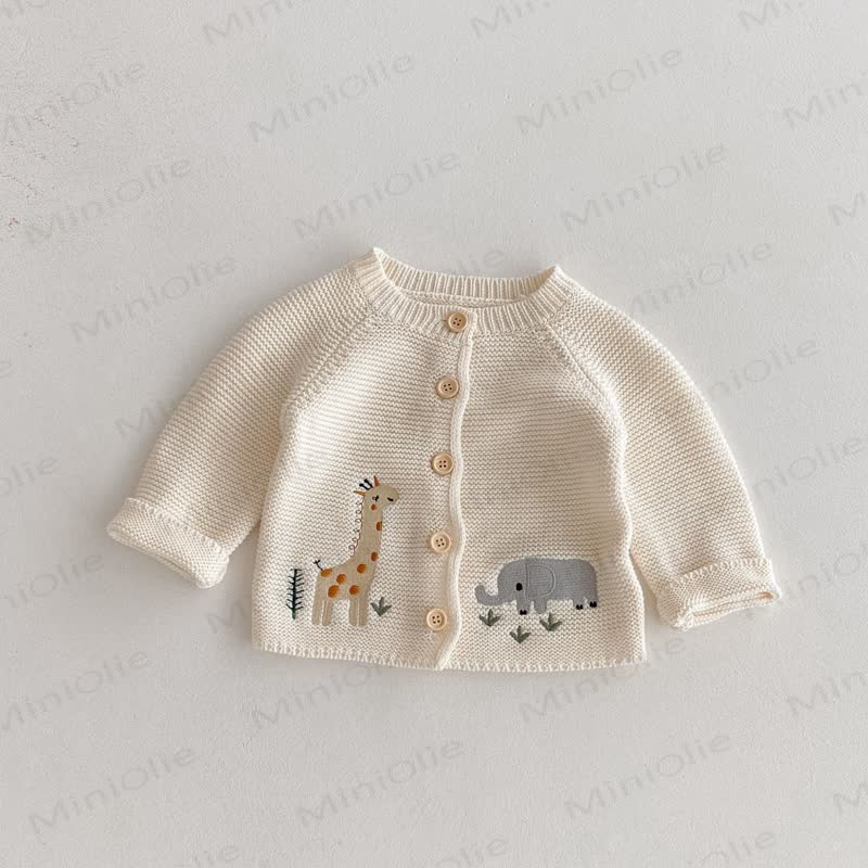 Baby Toddler Animal Knit Cardigan Sweater - image 2