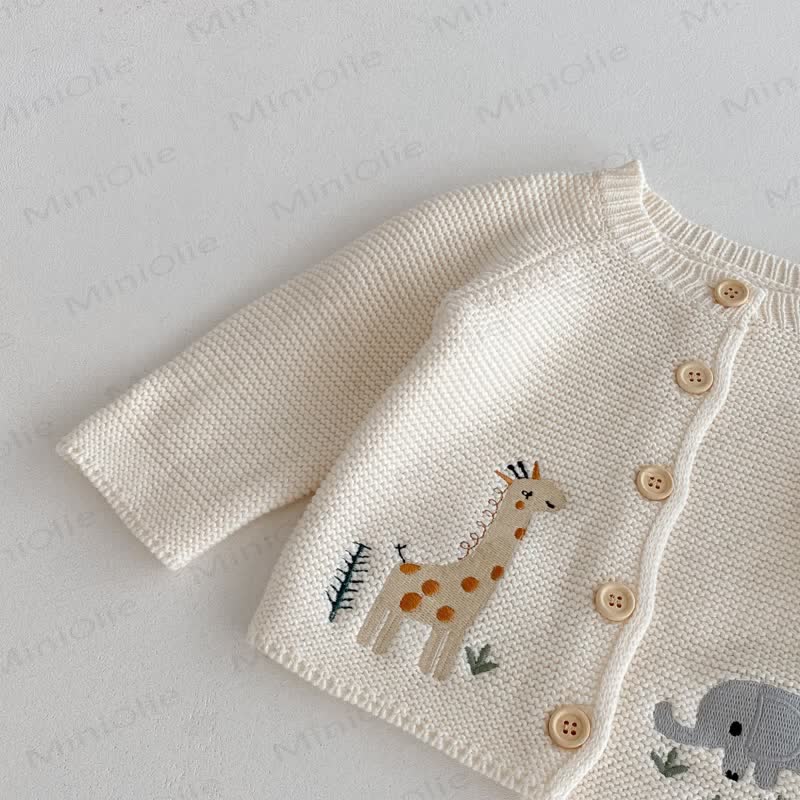 Baby Toddler Animal Knit Cardigan Sweater - image 8