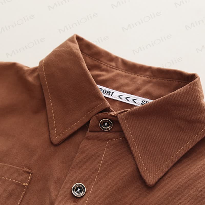 Toddler Baby Boy Brown Jacket and Corduroy Pants 2-piece Set - image 3