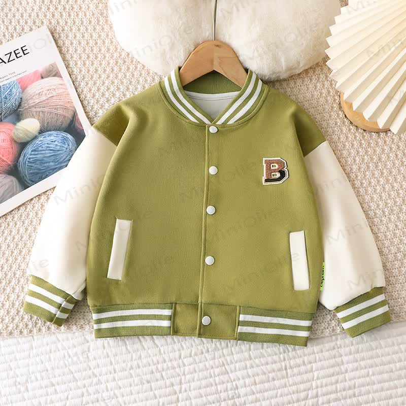 Toddler Contrast Sleeve Jacket - Green - 12-13T - image 4