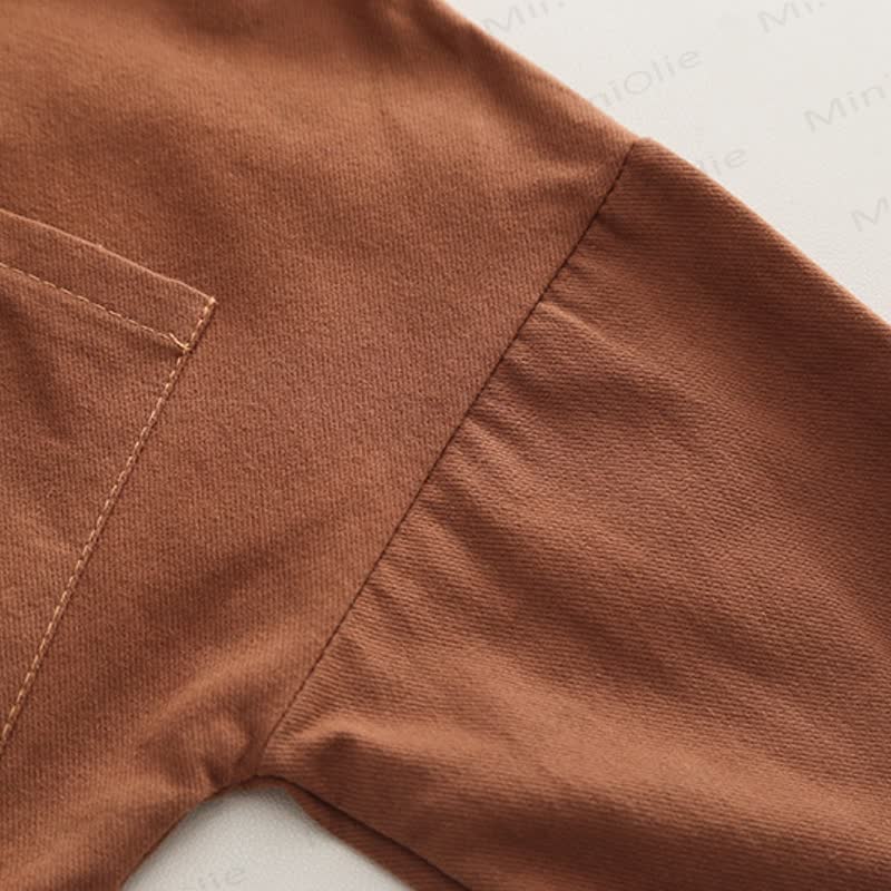 Toddler Baby Boy Brown Jacket and Corduroy Pants 2-piece Set - image 5