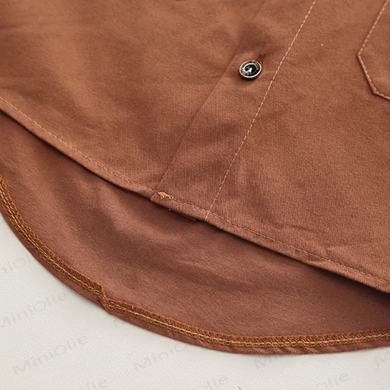 Toddler Baby Boy Brown Jacket and Corduroy Pants 2-piece Set - image 7