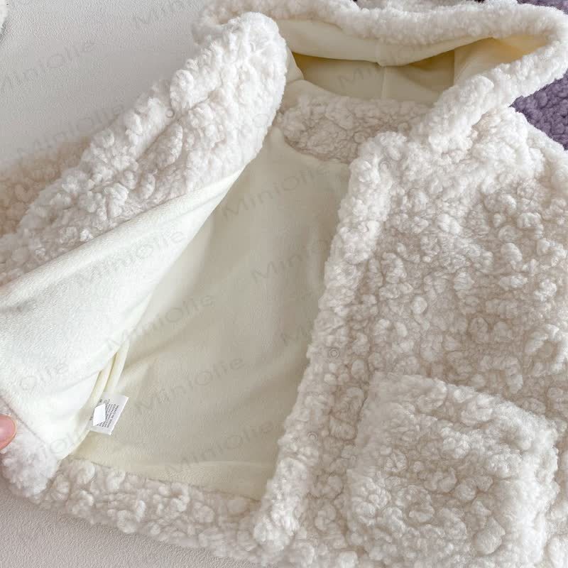 Baby Bear Ear Hooded Fleece Outerwear - image 7