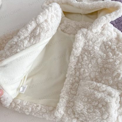 Baby Bear Ear Hooded Fleece Outerwear - image 7